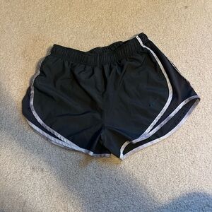 Nike Black and Gray Women's Athletic Shorts